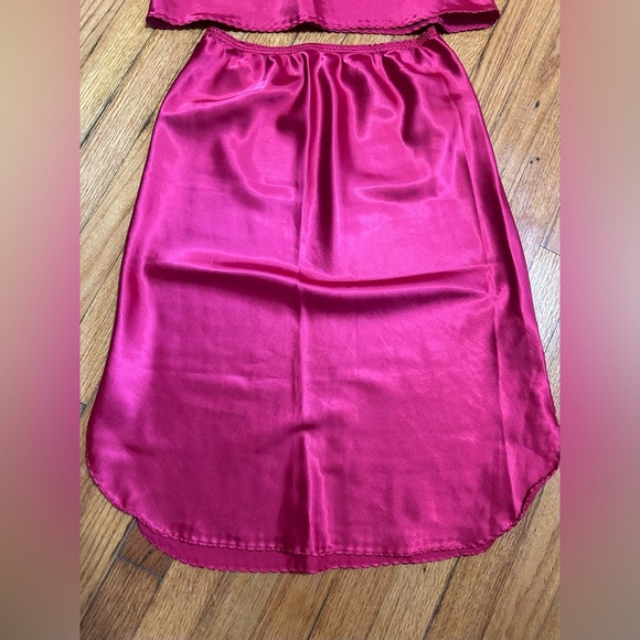 Vintage Body Chic Women’s Set Red Sz Medium top and bottom Under Garments - Picture 2 of 14